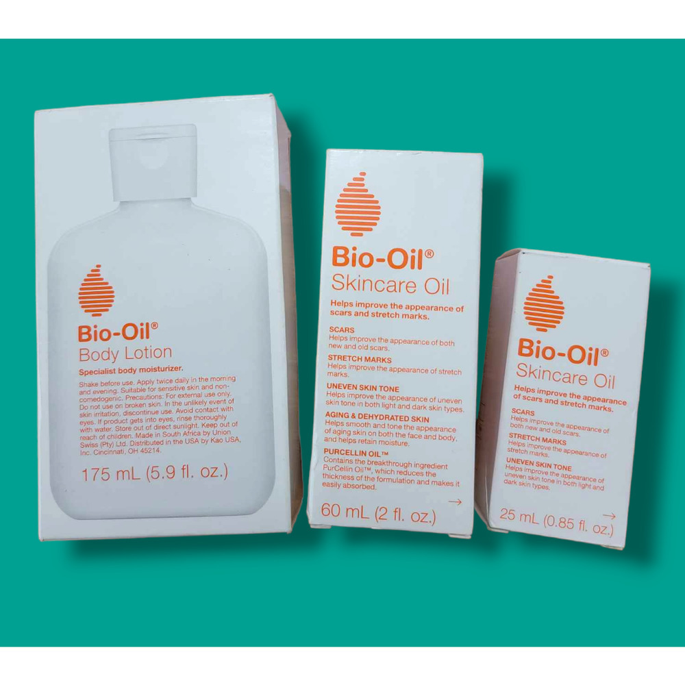 Bio-Oil Skincare Oil & Body Lotion for Scars and Stretchmarks 3-Piece Bundle